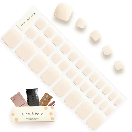 Miniatura 7 de Tiras de uñas de gel semicuradas para pedicura, envolturas, pegatinas UV