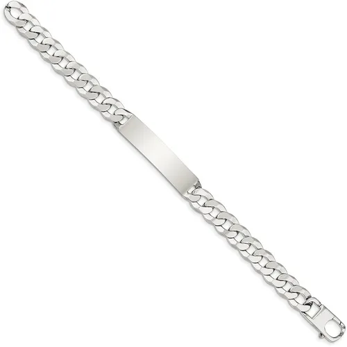 Miniatura 2 de Pulsera de identificación de plata de ley 925 sólida, con cierre seguro de langosta (0.394in), Plata de ley