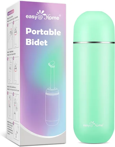 Easy@Home Bidé portátil para viajes: botella Peri para el cuidado posparto - Pulverizador de mano para mujeres y hombres | Botella grande de Verde