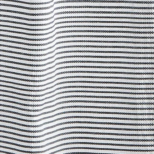 Miniatura 4 de Panama Stripe Cortina de ducha 100% tela de algodón para baño, de 72 x 72 pulgadas /182.88 x 182.88 cm. Azul marino
