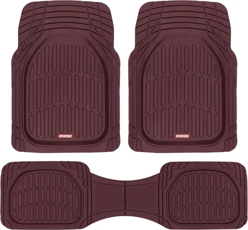 Miniatura 10 de Motor Trend -2 alfombrillas delanteras para el piso del automóvil- Forros de contorno FlexTough negros - Alfombrillas de goma resistentes