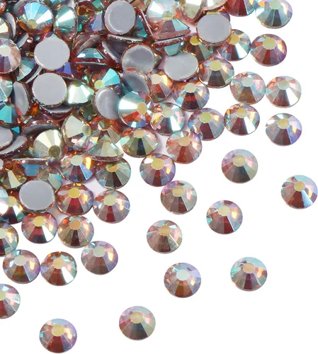Miniatura 51 de 2880 diamantes de imitación termoadhesivos de imitación de cristal con parte trasera plana para manualidades, manualidades, ropa, zapatos
