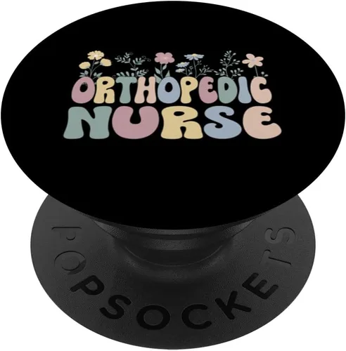 Miniatura 6 de Groovy Orthopedic Nurse Flowers Ortho Nursing PopSockets MagSafe PopGrip for iPhone