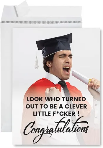 Miniatura 19 de Andaz Press Tarjeta fotográfica de graduación jumbo personalizada de 8.5 x 11 pulgadas con sobre, tarjeta de felicitación personalizada de clase