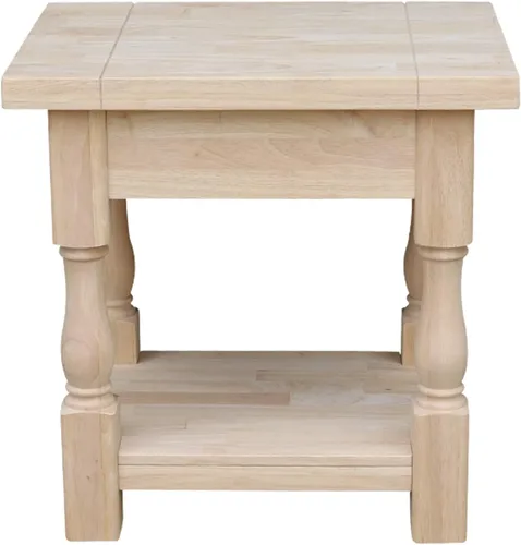 Miniatura 3 de International Concepts - Mesa auxiliar toscana, 19 x 16 pulgadas