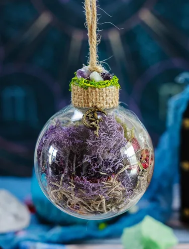 Miniatura 12 de Bolas de adivinación Bola de adivinación Bolas de protección de nigromancia Herramientas de altar Herramientas de altar Colección de tarros