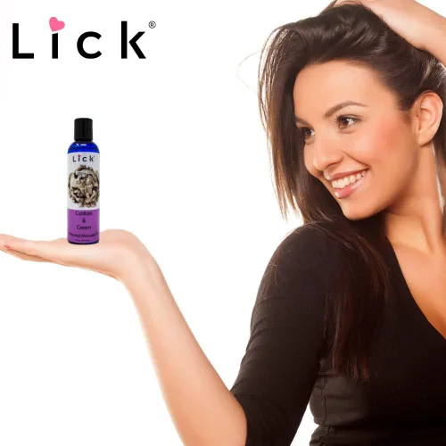 Miniatura 6 de Lick Aceite de masaje con sabor a galletas y crema, aceite de masaje comestible de postre cremoso con aceite de almendras dulces y vitamina E