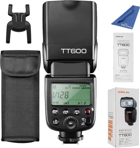 Godox Flash TT600 - Flash Speedlite con Sistema de Disparador Integrado Compatible para Canon, Nikon, Pentax, Olympus, Fujifilm, Panasonic,