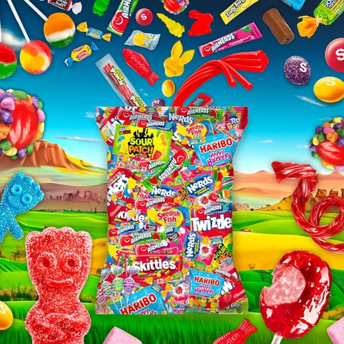 Miniatura 9 de Paquete Variado de Dulces a Granel - Surtido de Dulces de Pascua a Granel de 4 lb - Rellenos para Canasta de Pascua, Paquete Variado de Dulces