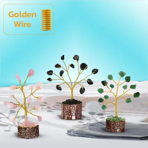 Miniatura 2 de Conjunto de Árboles de Cristal de 12 Regalos Únicos de Cumpleaños para Mujeres, Hermana, Mamá, Decoración de Hogar y Oficina, Decoración de Estante