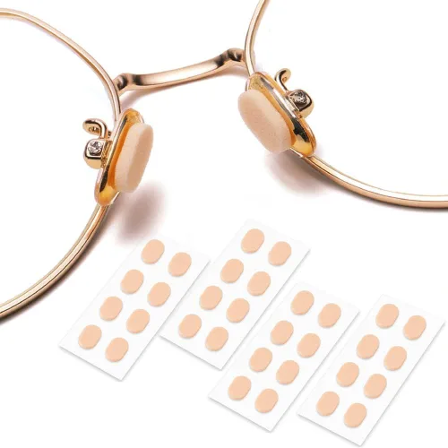 OPUGIT Almohadillas de nariz de espuma suave, antideslizantes, 16 pares para anteojos, lentes de sol, 0.039 pulgadas, color de piel Color Piel (Skin