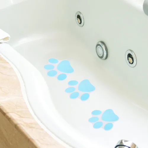 Miniatura 6 de Alipis Paquete de 10 calcomanías antideslizantes para tina, autoadhesivas, antideslizantes, para baño, cocina, escaleras, suelo, seguridad y uso