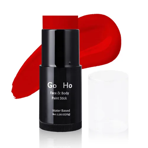 Miniatura 12 de Go Ho Amazon - Barra de pintura facial verde a base de agua, lavable, no tóxica, cobertura completa, pintura corporal en crema para disfraces