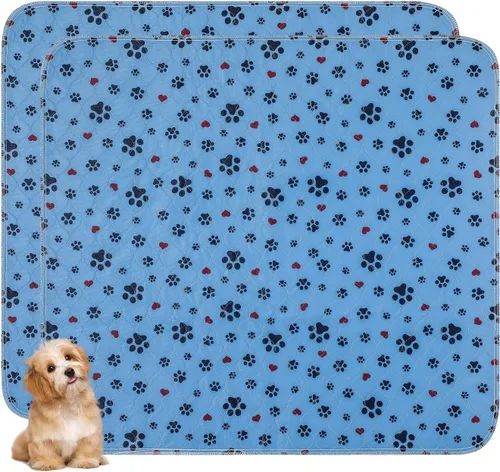 Miniatura 9 de Almohadillas lavables para orina para perros, paquete de 4 almohadillas extra grandes de 24 x 36 pulgadas, súper absorbentes, reutilizables