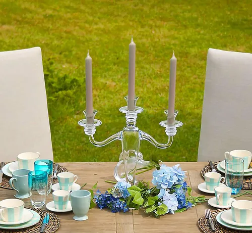 Miniatura 5 de Hyoola Velas de cena de 10 pulgadas – Paquete de 12 – Palitos de vela altos sin perfume rústico de larga duración Sahara
