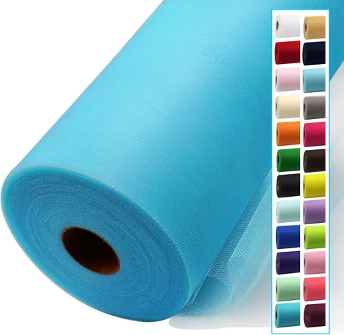Miniatura 54 de Rollos de tela de tul dorado antiguo de 54 pulgadas por 10 yardas, rollo de tela de tul para bodas, decoraciones de Navidad, envoltura de regalos