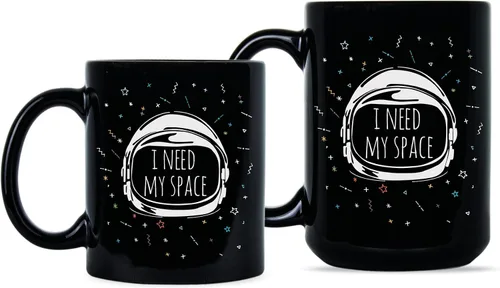 Miniatura 2 de We Got Good Taza de café con texto en inglés "I Need My Space" "I Need My Space