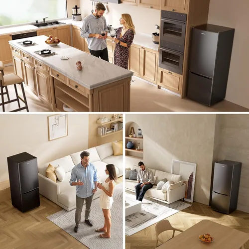 Miniatura 8 de Upstreman - Refrigerador de 7.1 pies cúbicos con congelador inferior, refrigerador para apartamento con congelador, energéticamente eficiente
