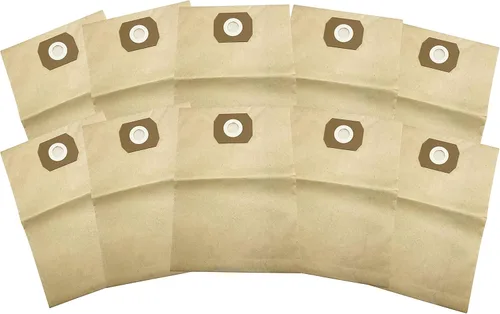 Sun Joe SWD-5GB-10PK Bolsa de filtro de papel de repuesto universal para tanque de vacío de 5 galones para aspiradora húmeda/seca y otras marcas,