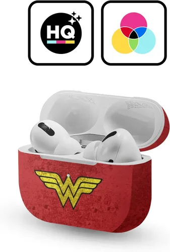 Miniatura 2 de Head Case Designs Calcomanía de vinilo con licencia oficial de Wonder Woman DC Comics envejecida variada, compatible con Apple AirPods Pro