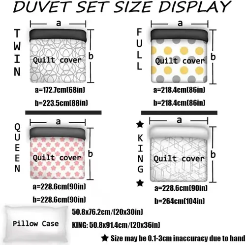Miniatura 2 de Juego de funda de edredón retro de mediados de siglo 60, juego de ropa de cama femenino tamaño Queen, juego de colcha decorativo acolchado de 3