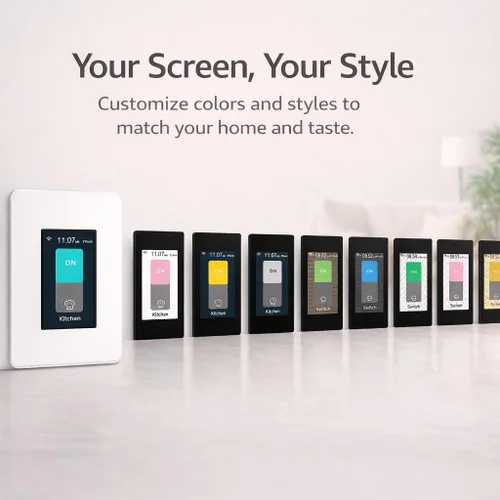 Miniatura 4 de LANBON Interruptor de luz inteligente L9 LCD: mira lo que controlas de un vistazo, pantalla activada por movimiento y luz automática inteligente