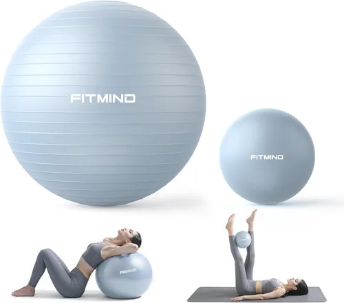 Miniatura 9 de Exercise Balls Set 22-30 Inch & 9 Inch, Small Pilates Ball with Pump, Pregnancy Ball for Women, Yoga Balls for Exercise, Small Exercise Ball for