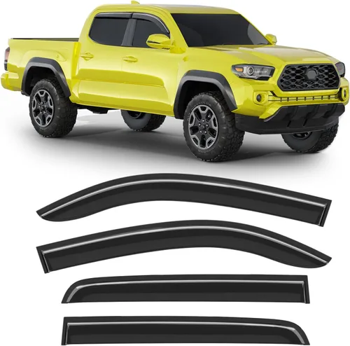 Miniatura 18 de Extra-Thick Window Rain Guard for 2004-2014 Ford F150 Extended Cab/SuperCab Rain Guards Tape-on Side Truck Window Visors Low Profile Vent Visor