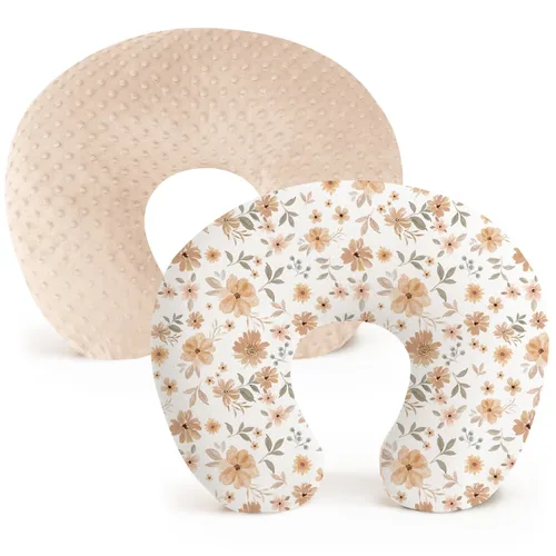 Miniatura 7 de Konssy Paquete de 2 Fundas de Almohada de Lactancia, Cubiertas de Lactancia Suaves y Cómodas para Almohadas de Amamantamiento, Fundas de Almohada
