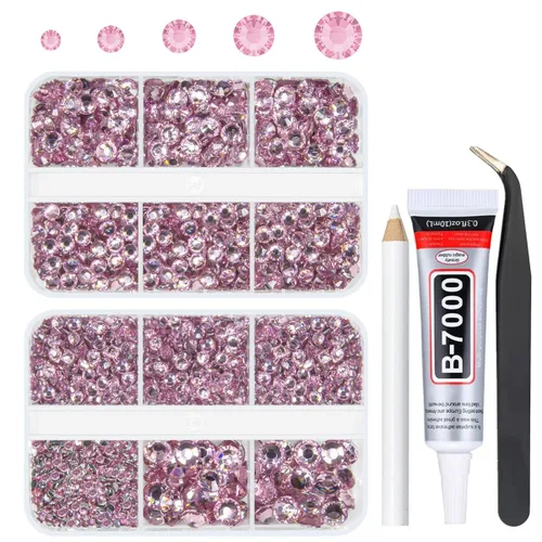 Miniatura 43 de qiipii Resina Metálica Plata Diamantes de Imitación con Parte Posterior Plana para Adornar Manualidades, Piedras Planas de 2mm-6mm, Gemas de Plata
