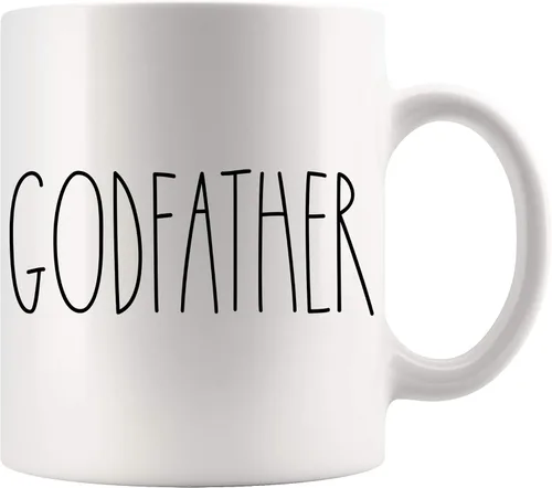 Taza de padrino, taza de café para regalo de Navidad, regalo de cumpleaños, día de la madre/día del padre, taza de café familiar para regalo de