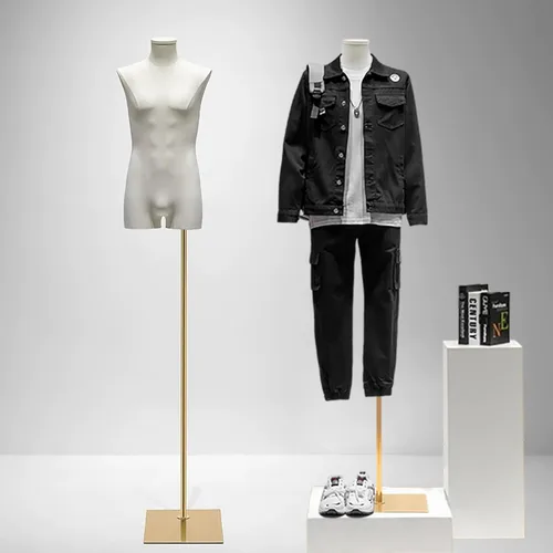 Forma de vestido masculino, maniquí de altura ajustable para hombre, cuerpo completo con abdominales, maniquíes de hombre, torso con soporte, sin