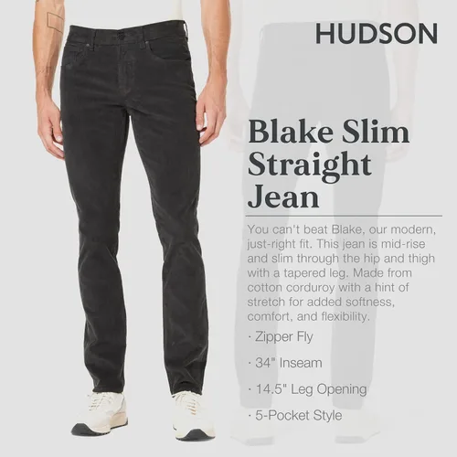 Miniatura 2 de HUDSON Men's Blake Slim Straight Leg Jean