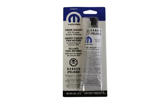 Accesorios genuinos Chrysler 4883971 - Sellador adhesivo de goma de silicona RTV para motor - Tubo de 3 oz