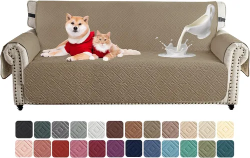 Miniatura 34 de XINEAGE Funda 100% impermeable para silla y sofá para mascotas, funda antideslizante para sofá, fundas lavables para silla, protector de muebles