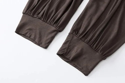 Miniatura 7 de Pantalones de algodón modal para mujer de AvaCostume, pantalones suaves para practicar yoga o deportes.