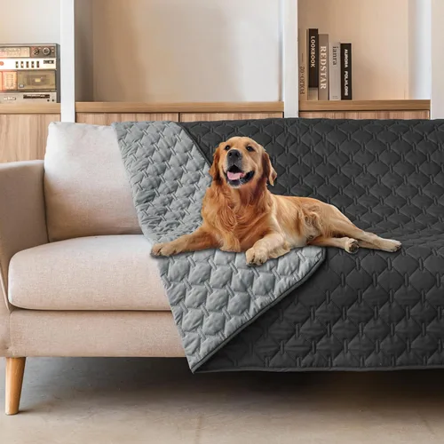 Miniatura 62 de gogobunny Manta 100% Impermeable de Doble Cara para Perros, Cubierta Suave para Cama de Mascotas, Reversible, Protege Muebles, Sillón, Sofá, Coche