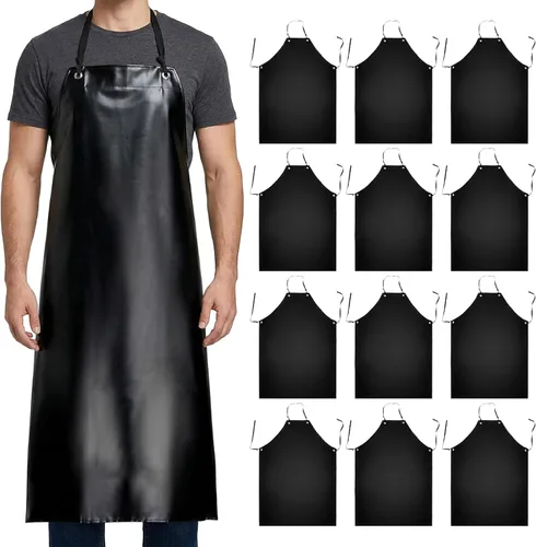 Miniatura 14 de Xpose Safety Heavy Duty Vinyl Waterproof Aprons, White - For Home, Industrial and Commercial Use - Chemical Resistant Blanco