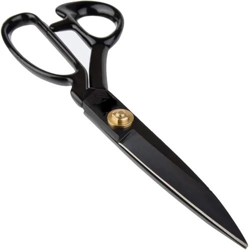 LNKA Tijeras de costura para tela, color negro, profesionales, resistentes, tijeras de acero de alto carbono de resistencia industrial para cuero,