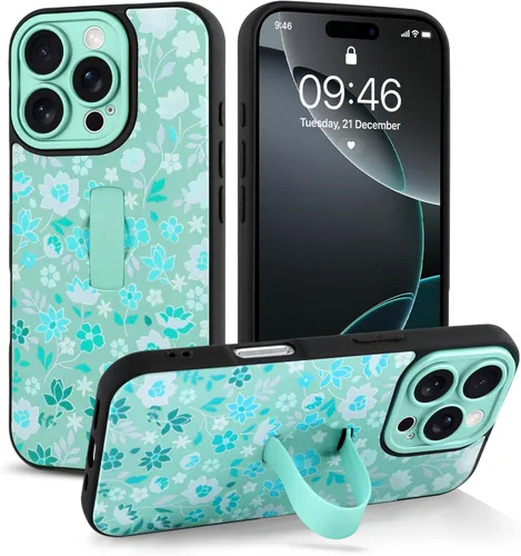 Miniatura 54 de Funda compatible con iPhone 17 Pro Max con correa de mano para los dedos, funda de teléfono con estampado de leopardo y guepardo para mujeres