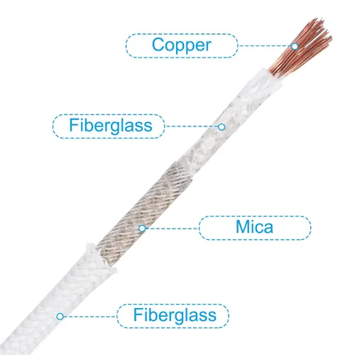 Miniatura 3 de PATIKIL Cable de alta temperatura de 26.3 pies, 7 AWG, -76.0-662.0 °F, fibra de vidrio de mica, cable electrónico, aislado, resistente al calor