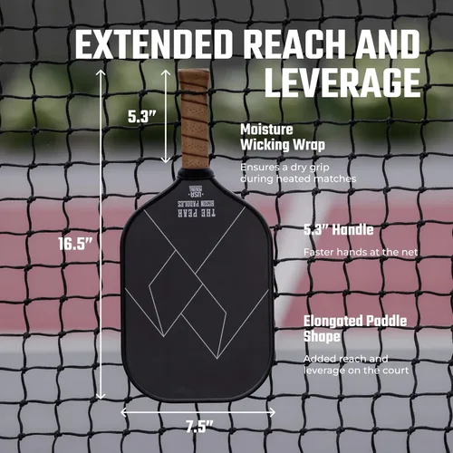 Miniatura 4 de Bison Paddles: Thermoformed Carbon Fiber Pickleball Paddle - Professional Grade Construction for Maximum Spin and Power Paddle Tuning Kit Included