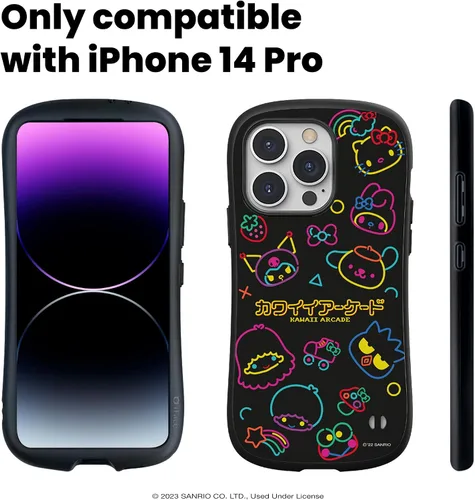 Miniatura 5 de iFace Correa de cuentas Kuromi & Baku + funda de primera clase para iPhone 14 Pro, Plástico