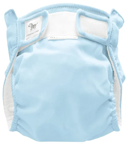 Amazing Baby SmartNappy Cubre pañal de mezclilla NextGen Hybrid Azul pastel