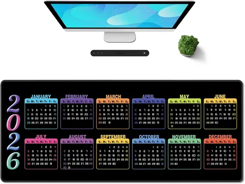 Miniatura 28 de Galdas Alfombrilla de mouse para juegos XXL XL, grande, larga, extendida, grande, de goma antideslizante, con bordes cosidos, para laptop, oficina