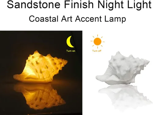Miniatura 4 de GREENIC Luz nocturna portátil con temática de playa con temporizador para niños y adultos, lámpara de mesita de noche, iluminación náutica, funciona