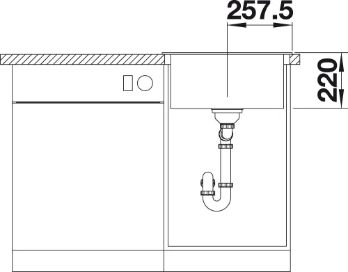 Miniatura 4 de Blanco 523684 PLEON 5 Silgranit PuraDur con Residuos Pop-Up, Nuez moscada
