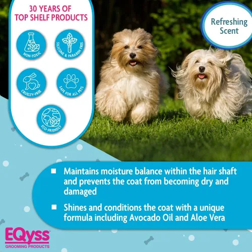 Miniatura 4 de EQyss Acondicionador en aerosol para mascotas con bruma de aguacate – Brilla, acondiciona y reduce el desprendimiento, espray sin peso sin enjuague