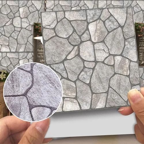 Miniatura 8 de AILEGOU Juego de 20 calcomanías para azulejos de despegar y pegar, vinilo impermeable, autoadhesivo, removible, para baño y cocina, 6 x 6 pulgadas