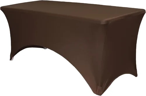 Miniatura 42 de YOUR CHAIR COVERS Mantel rectangular de elastano ajustable de 5 pies, color blanco, para decoración de bodas, eventos, patio, cubierta elástica